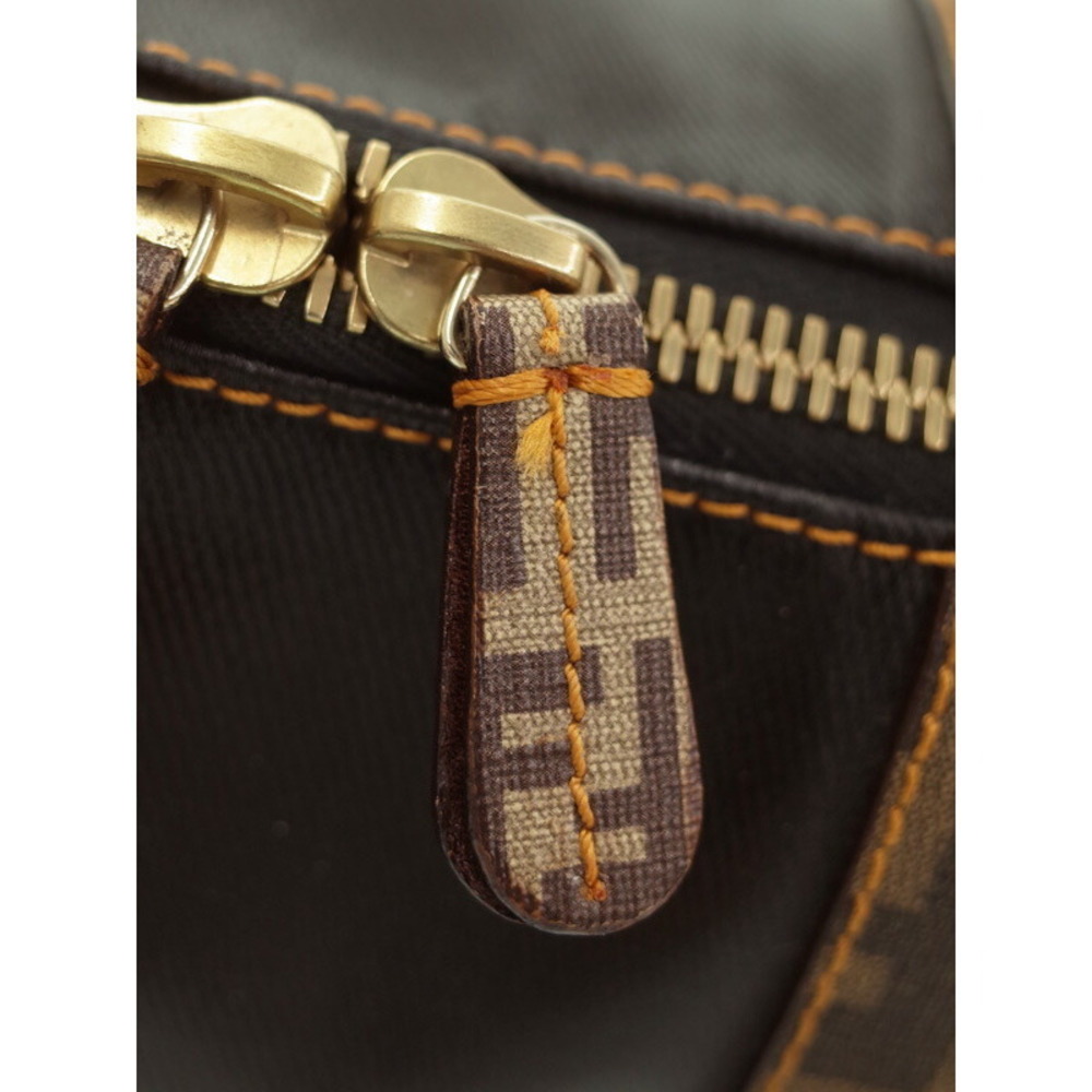 FENDI Zucca Zucchino Boston Bag Handbag - Picture 6 of 9